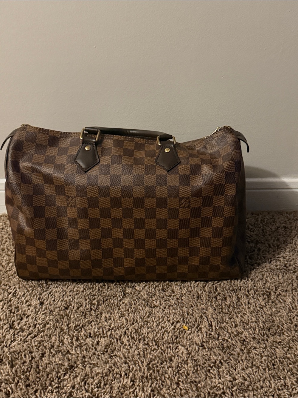 Louis Vuitton Brown Damier Pattern Travel Duffel